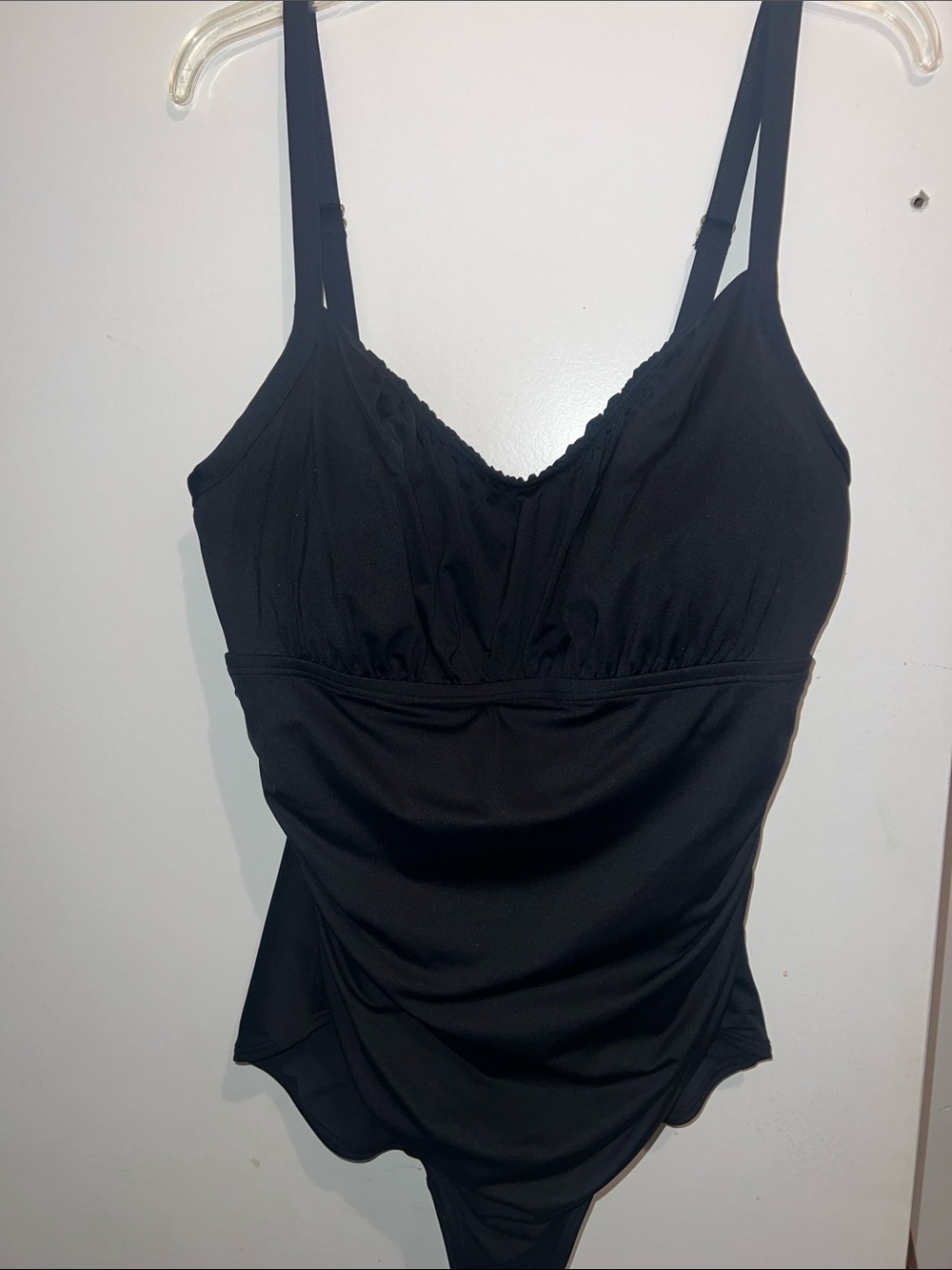 Coco Reef Black One-Piece Swimsuit with tummy control and underwire bra 38DD